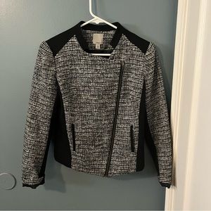 Halogen Tweed Moto Jacket